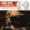 Ergodyne Skullerz 8997 Anti-Scratch/Anti-Fog Face Shield Replacement, Cap-Style/Safety Helmet, Smoke Lens 60250